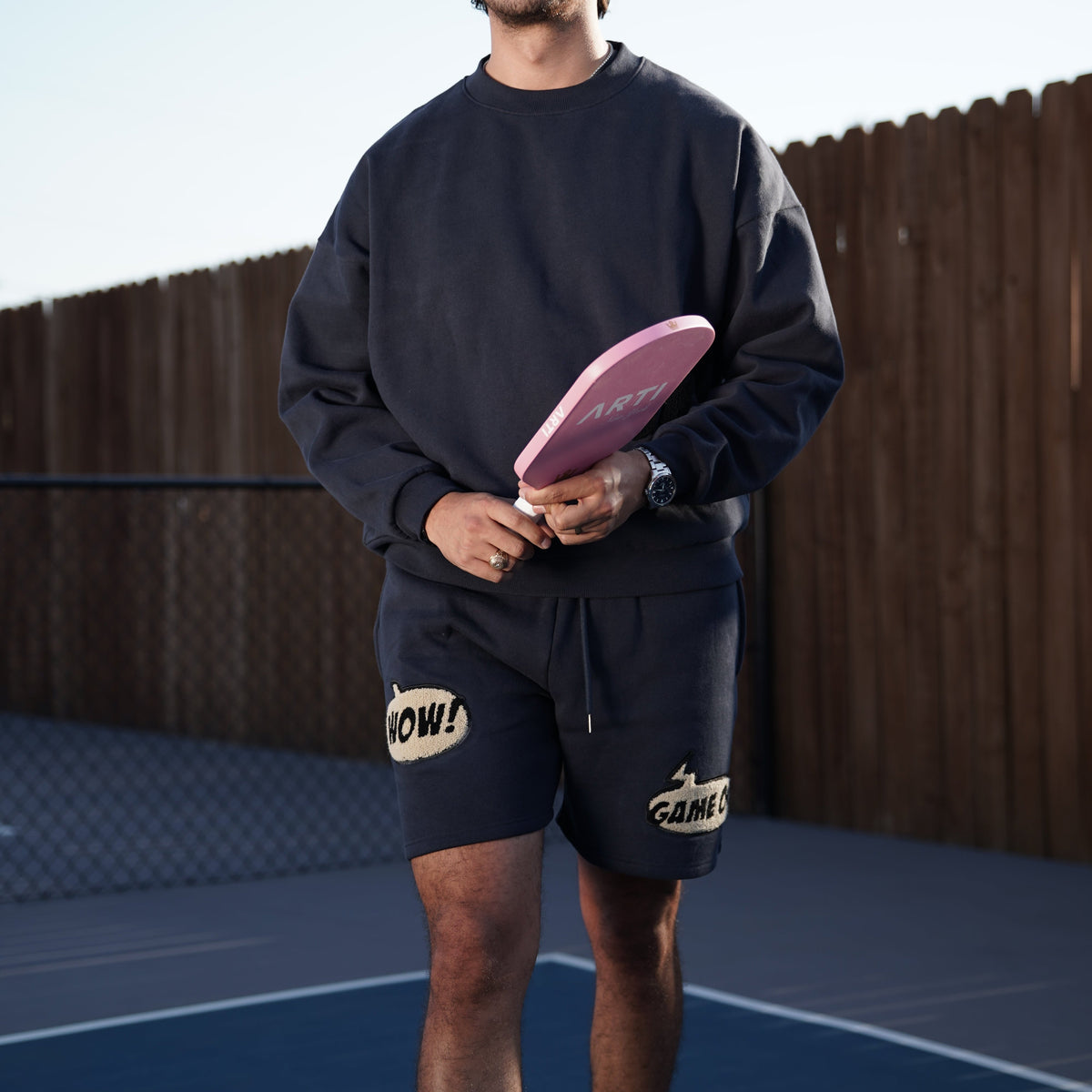 ARTI Pop-Art Sweat Set - Chenille Crew & Shorts