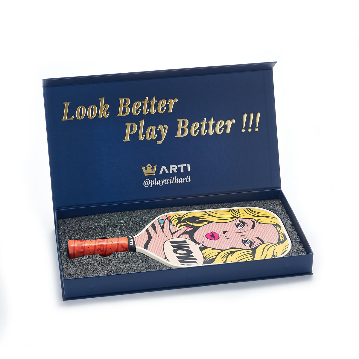 ARTI Carbon Fiber Pickleball Paddle - "WOW" Pop-Art