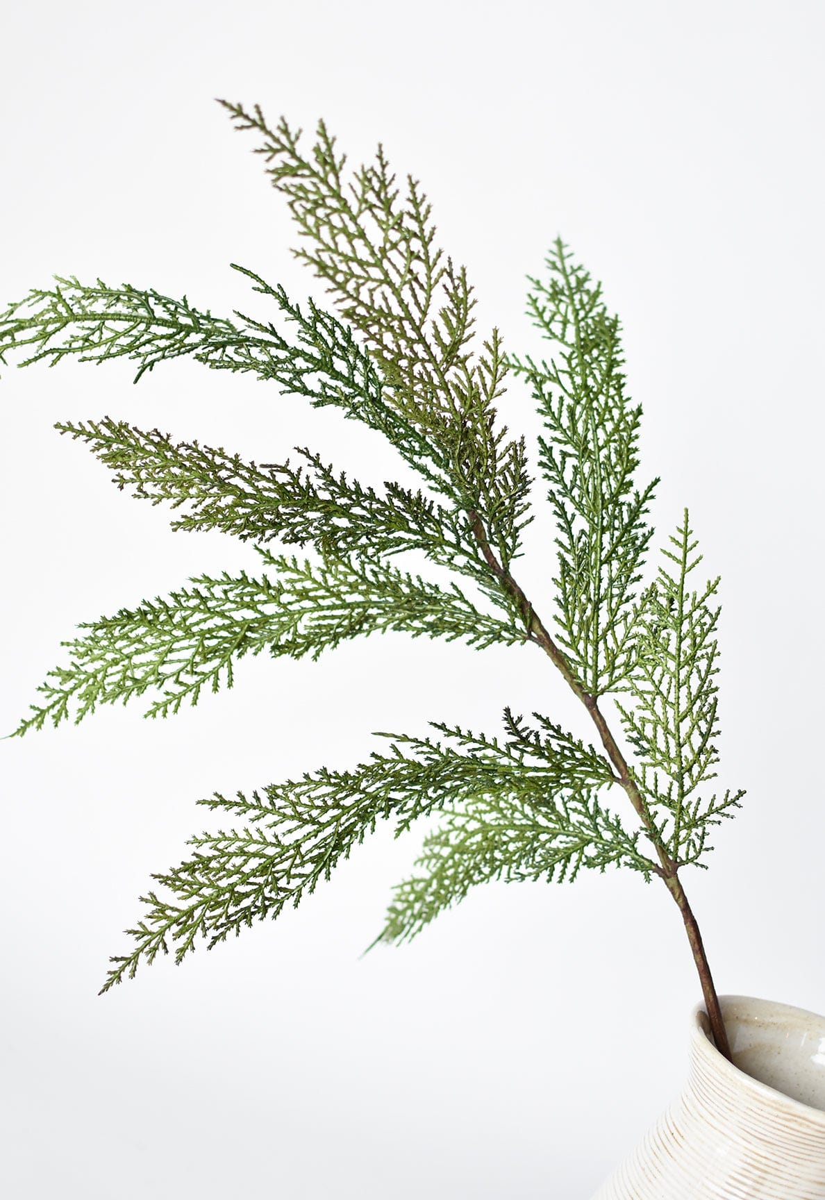 Realistic Faux Cedar Stem, 30" - Holiday Evergreen