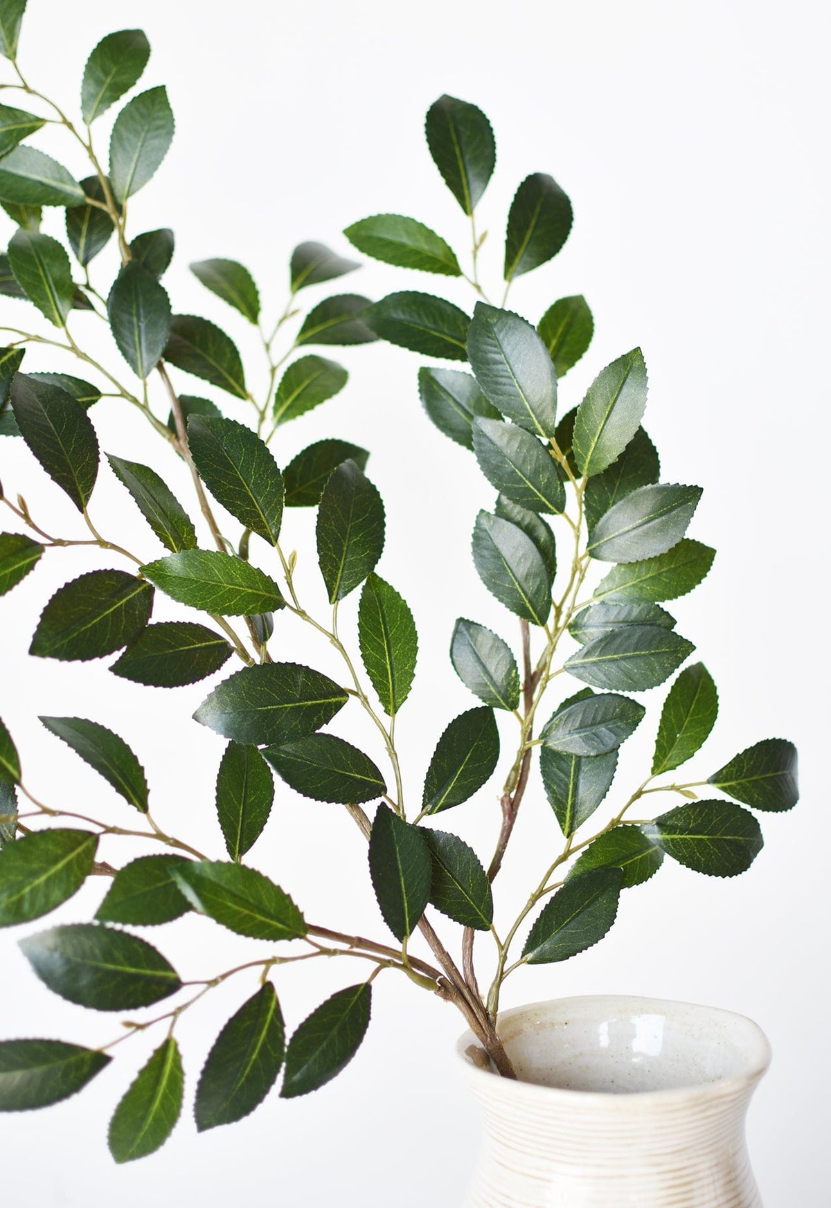 Faux Ruscus Leaf Stem, 26"