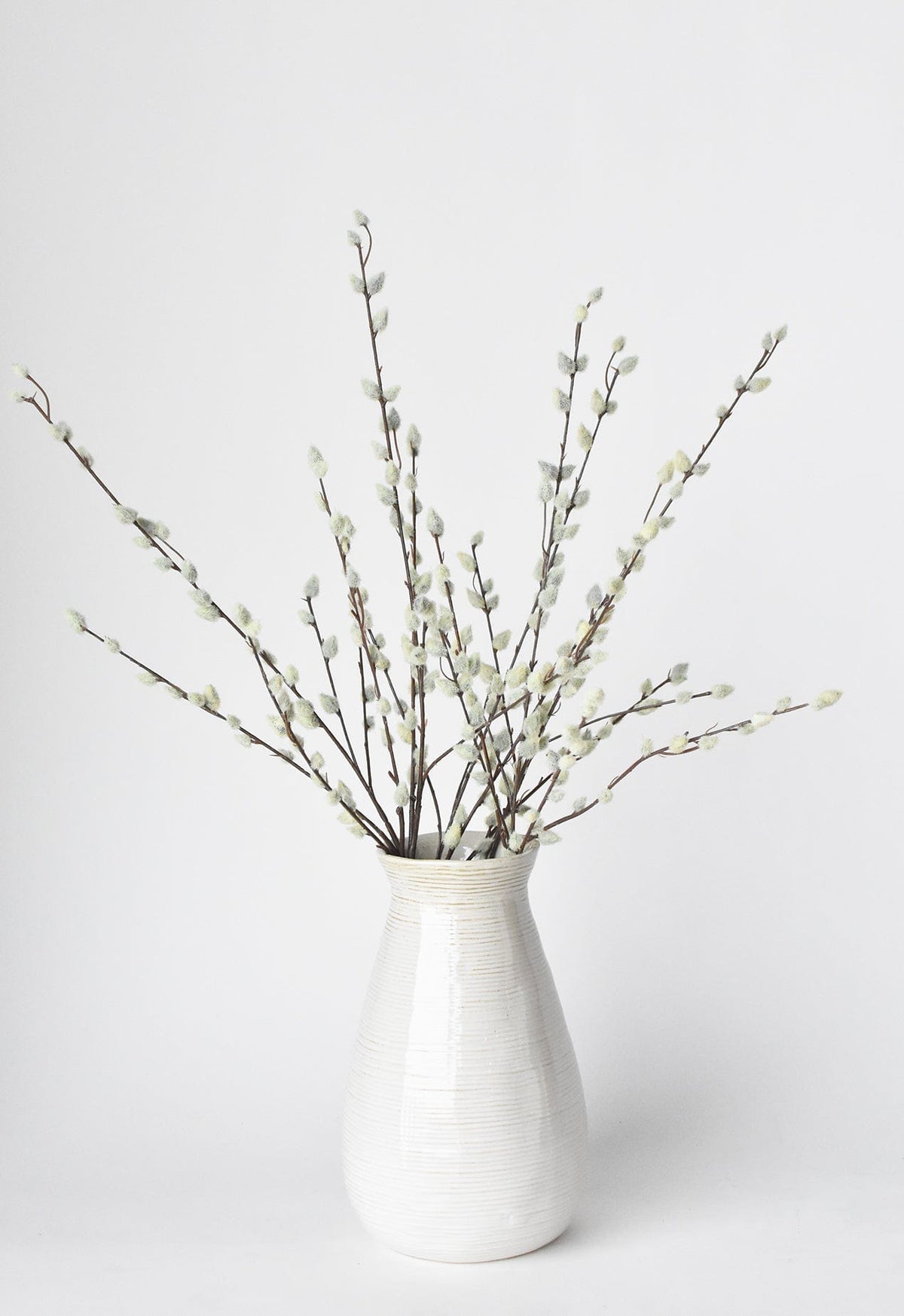 Faux Pussy Willow Stem, 31"