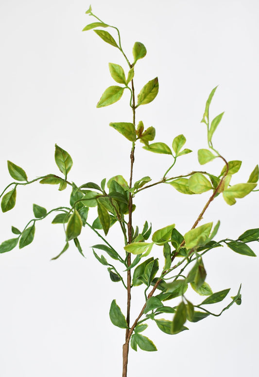 32" Faux Nandina Leaf Stem