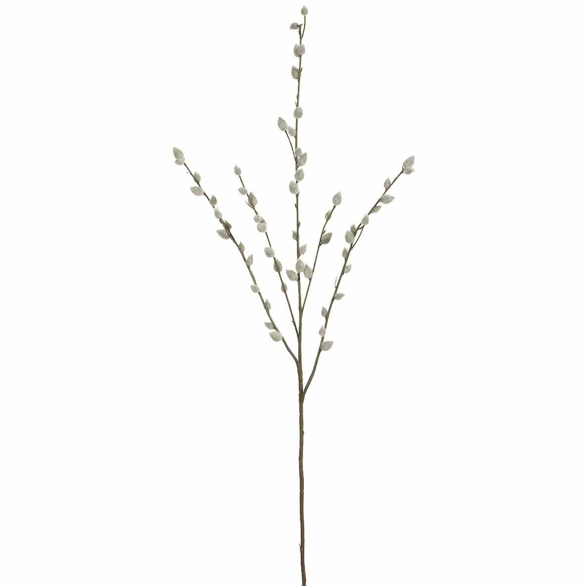 Faux Pussy Willow Stem, 31"