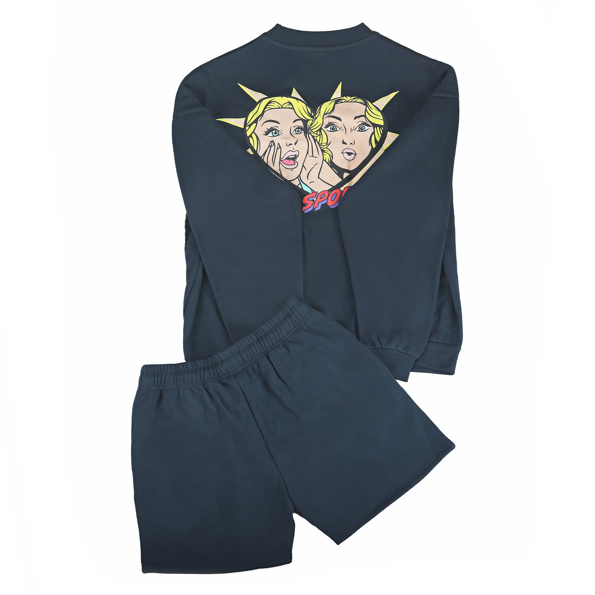 ARTI Pop-Art Sweat Set - Chenille Crew & Shorts