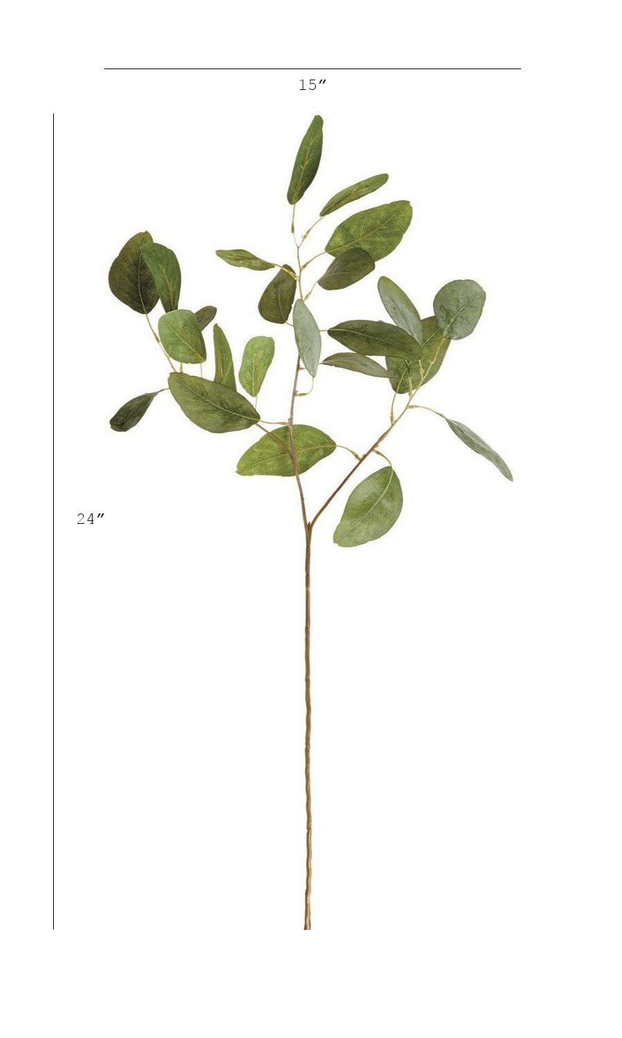 Faux Eucalyptus Leaf Stem, 24" Tall