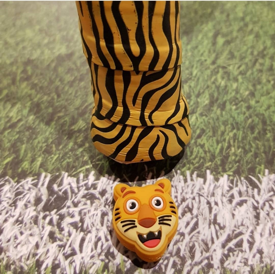 Yellow Tiger Overgrip Tape for Tennis & Pickleball (Pack of 2)
