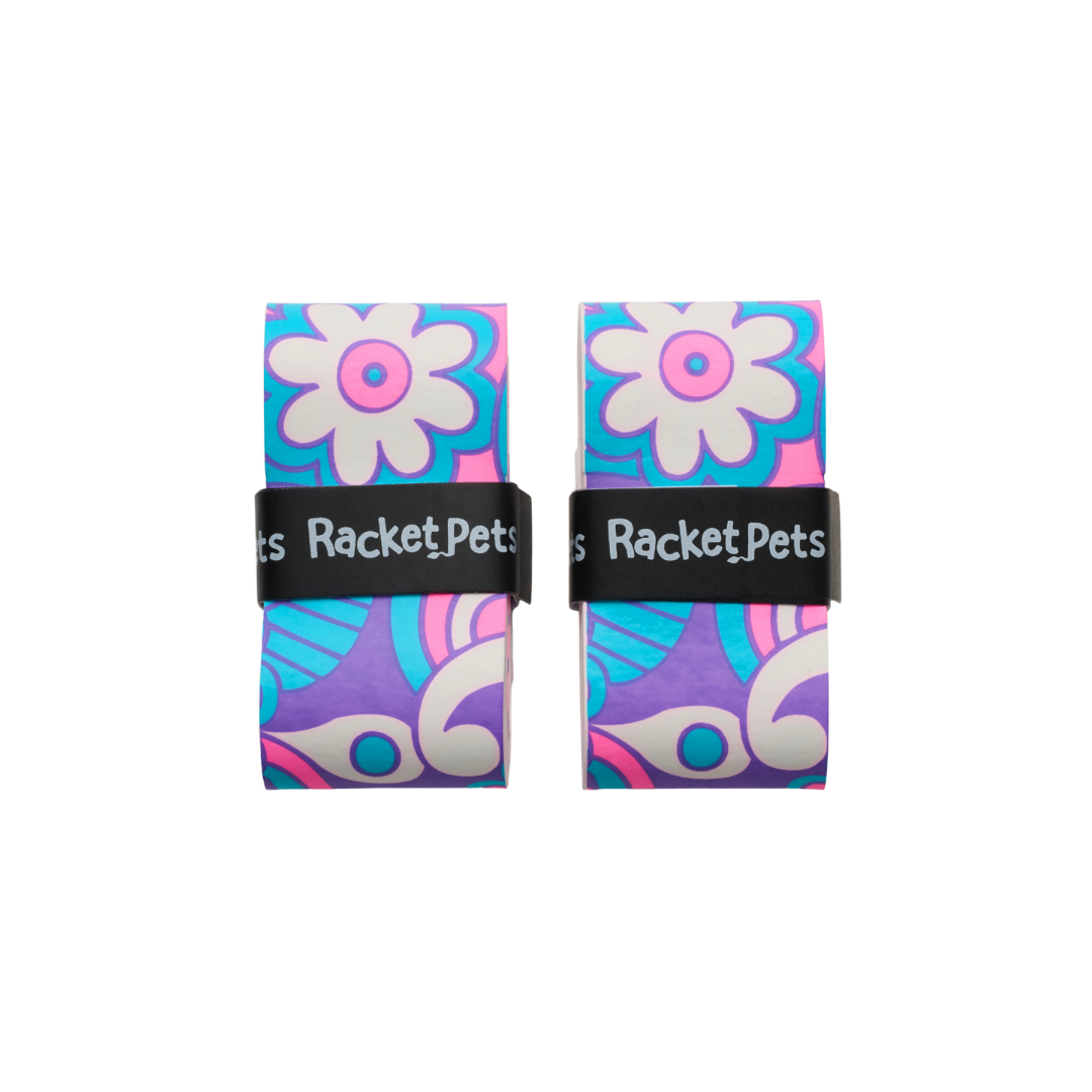Pink/Purple Unicorn Overgrip Tape for Tennis & Pickleball (Pack of 2)