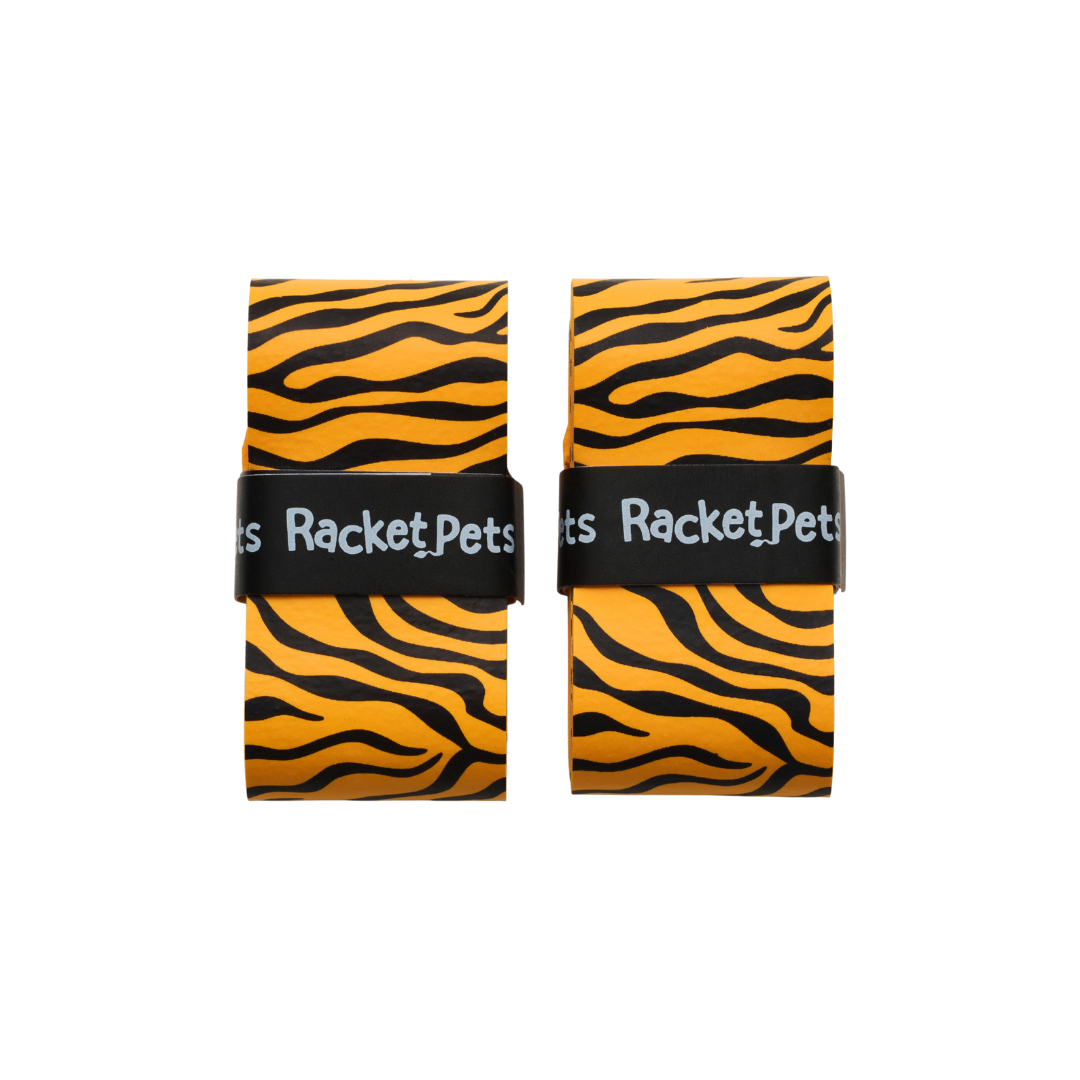 Yellow Tiger Overgrip Tape for Tennis & Pickleball (Pack of 2)