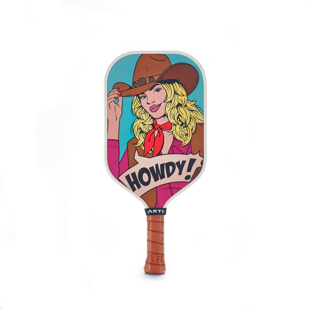 ARTI Carbon Fiber Pickleball Paddle - "HOWDY" Western