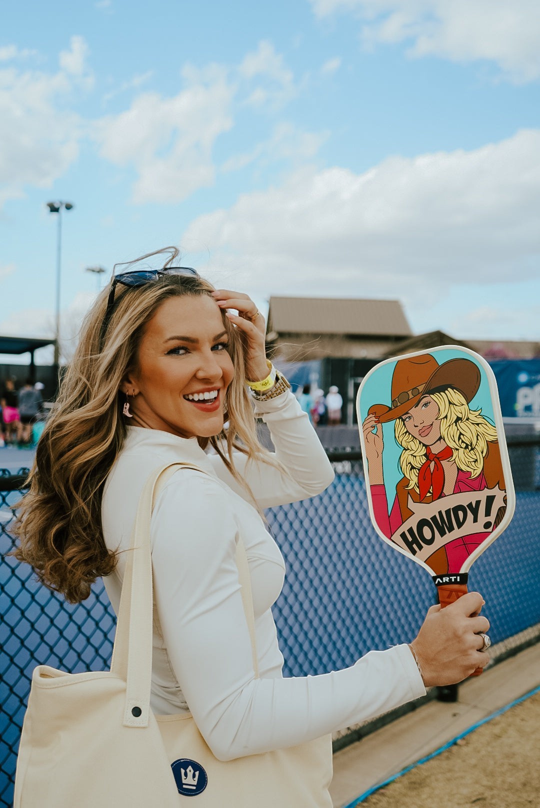 ARTI Carbon Fiber Pickleball Paddle - "HOWDY" Western