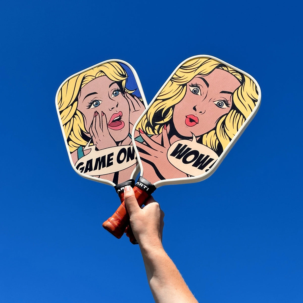 ARTI Carbon Fiber Pickleball Paddle - "GAME ON" Pop-Art