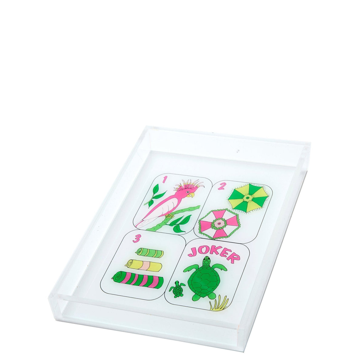 Mahjong Tile Tray - Palm Beach Coastal Design