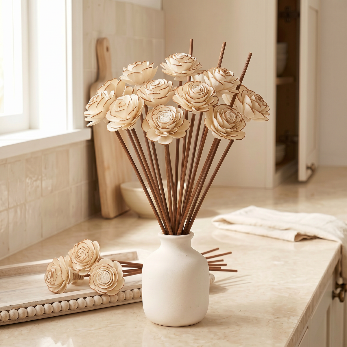 Sola Wood Flower Reed Diffuser Sticks - 12 Pack