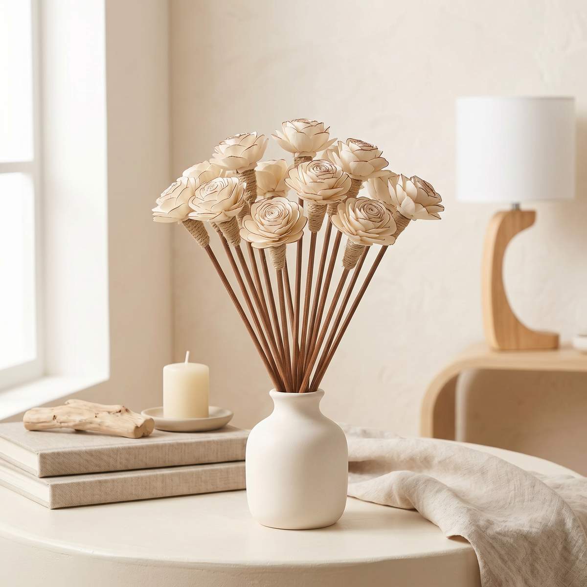 Sola Wood Flower Reed Diffuser Sticks - 12 Pack