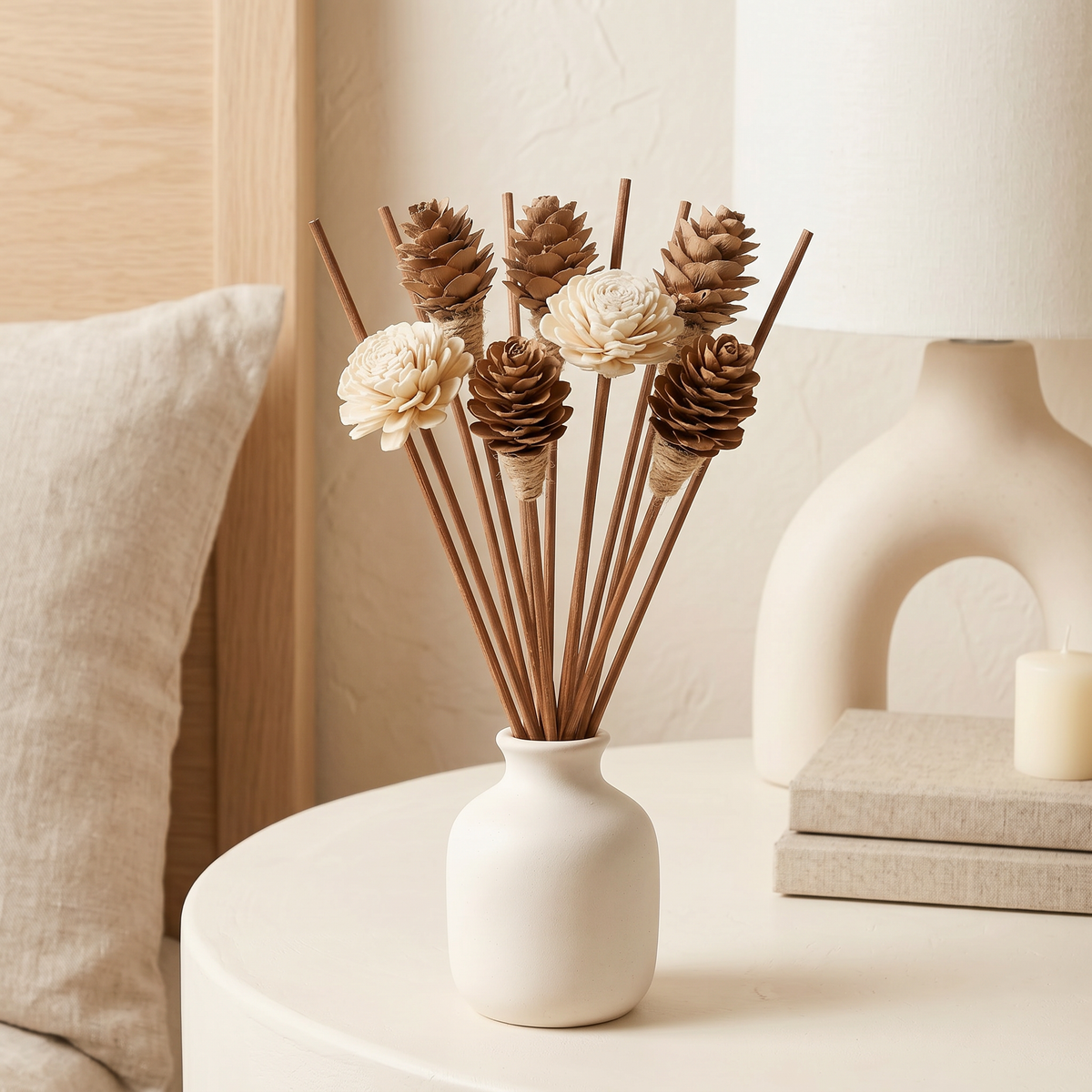 Sola Wood Flower Reed Diffuser Sticks - 12 Pack