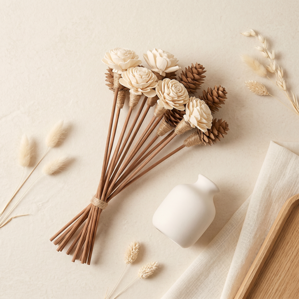 Sola Wood Flower Reed Diffuser Sticks - 12 Pack