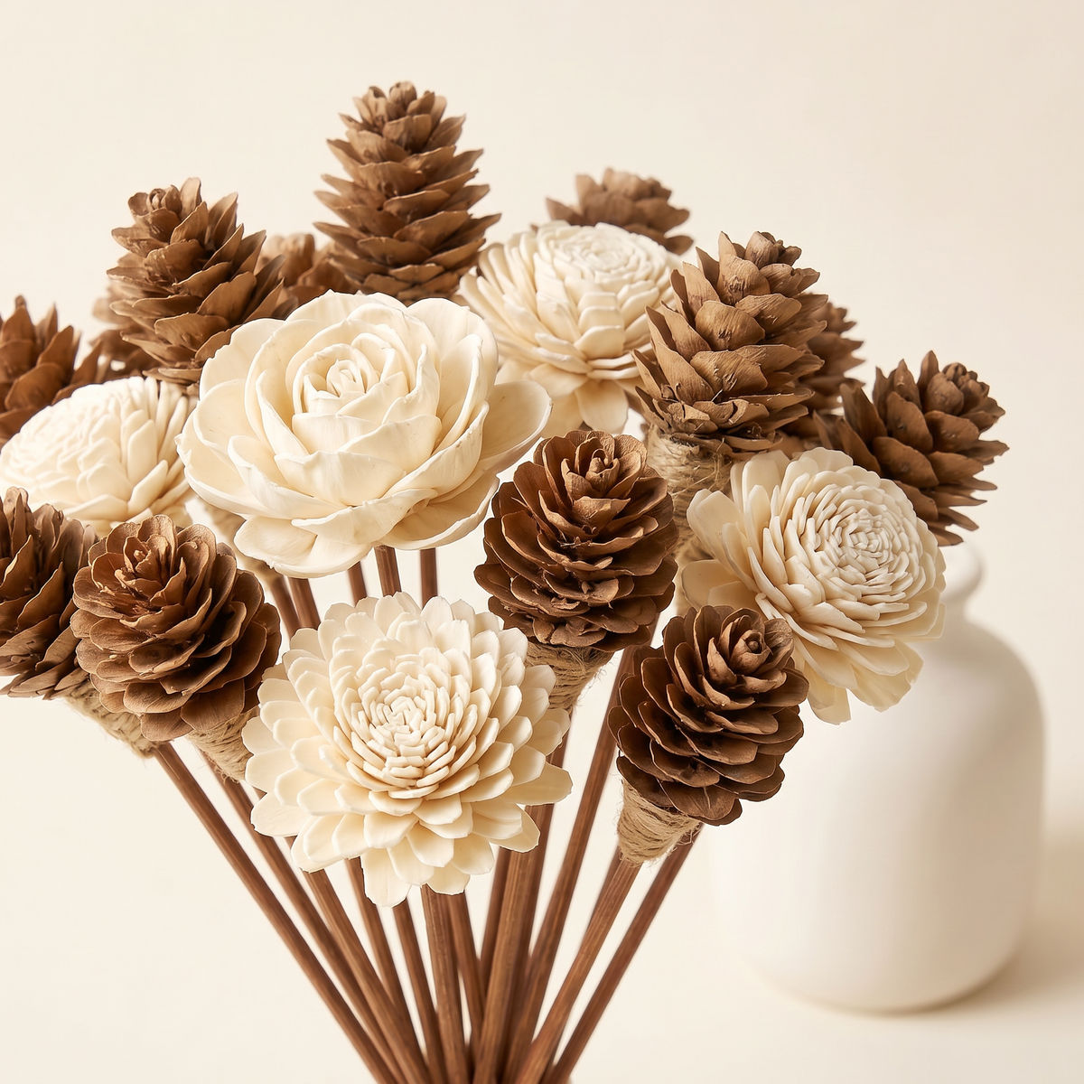 Sola Wood Flower Reed Diffuser Sticks - 12 Pack