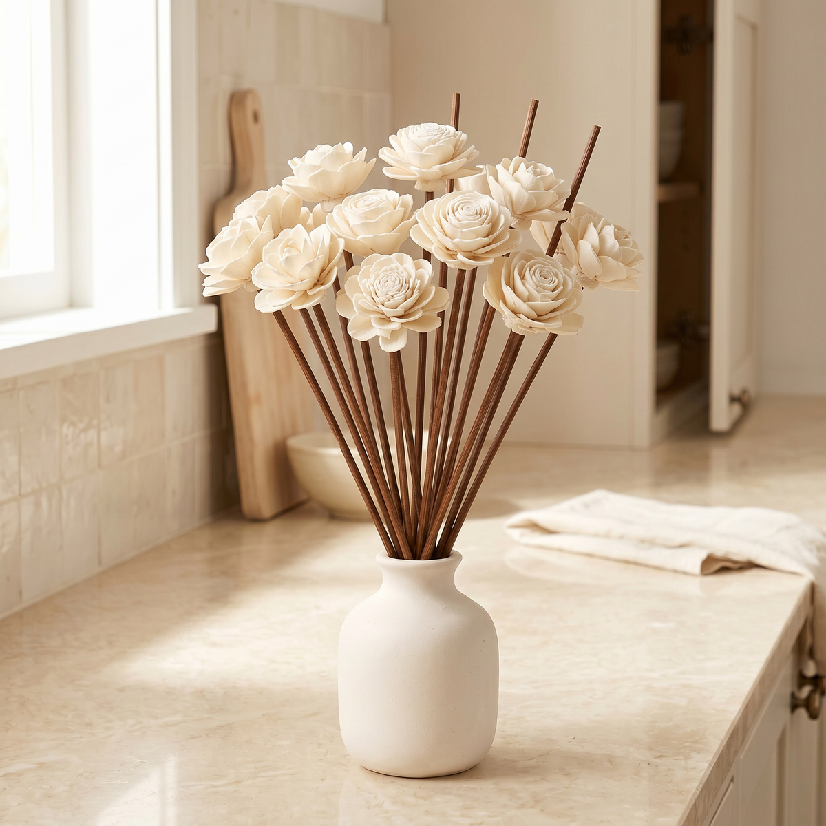 Sola Wood Flower Reed Diffuser Sticks - 12 Pack