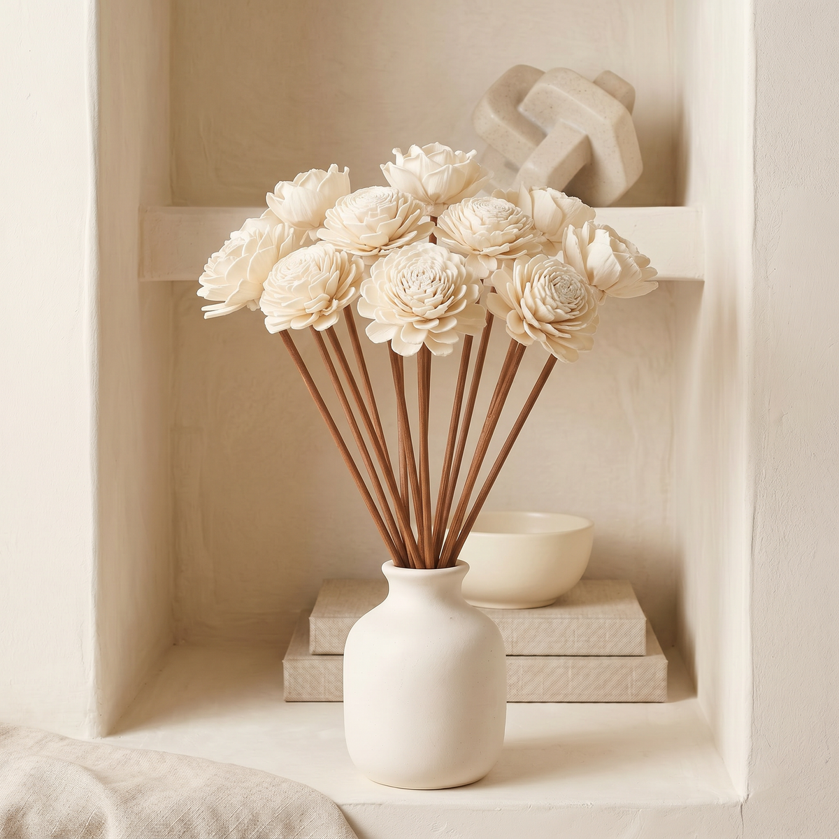 Sola Wood Flower Reed Diffuser Sticks - 12 Pack