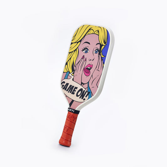 ARTI 16mm T700 Carbon Fiber Kristen & Kristy "GAME ON" Pickleball Paddle - USA Pickleball Approved