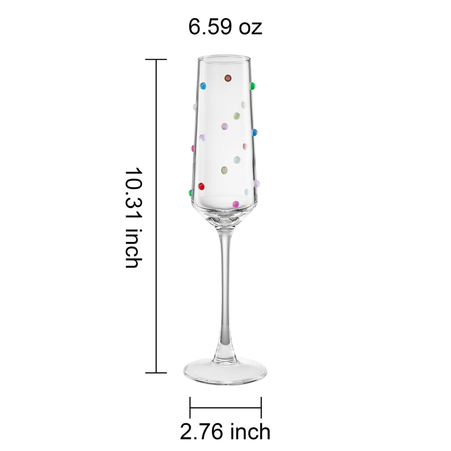 Khen Confetti Flute - Set of 2