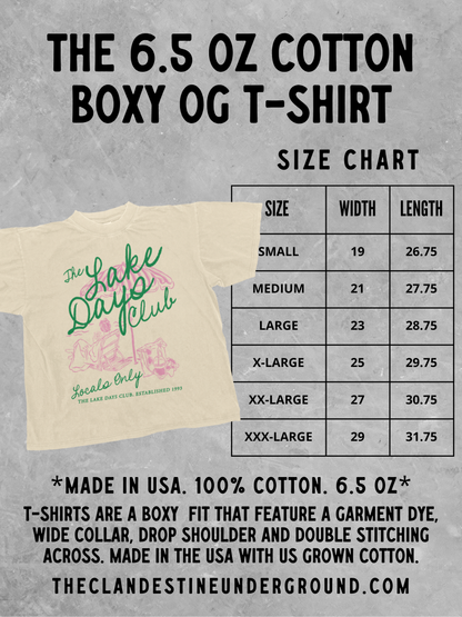 Underground Original Design: Hamptons Country Club Pickleball Boxy Cotton TShirt