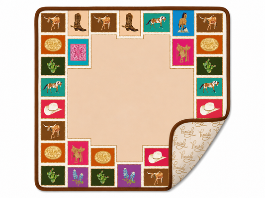 Out West Double-Sided Mahjong Mat (Preorder)
