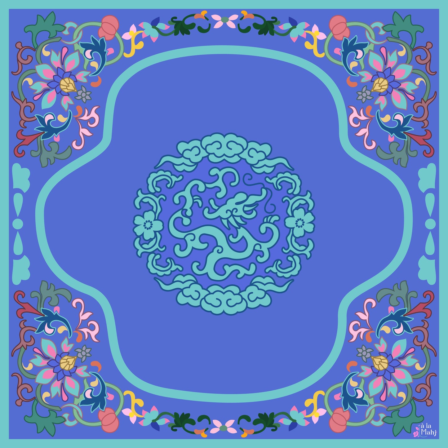Mat - Brocade in Bloom Mahjong Mat