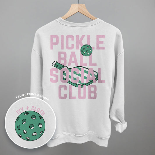 Pickleball Social Club Pink & Green (Back Print)