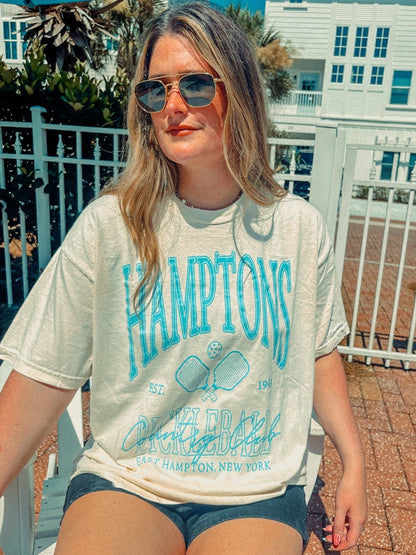 Underground Original Design: Hamptons Country Club Pickleball Boxy Cotton TShirt