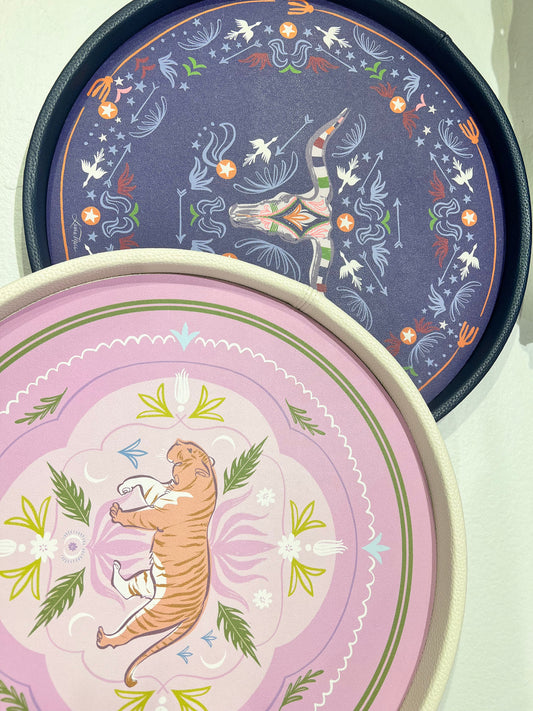 Navy Gallery Art Tray