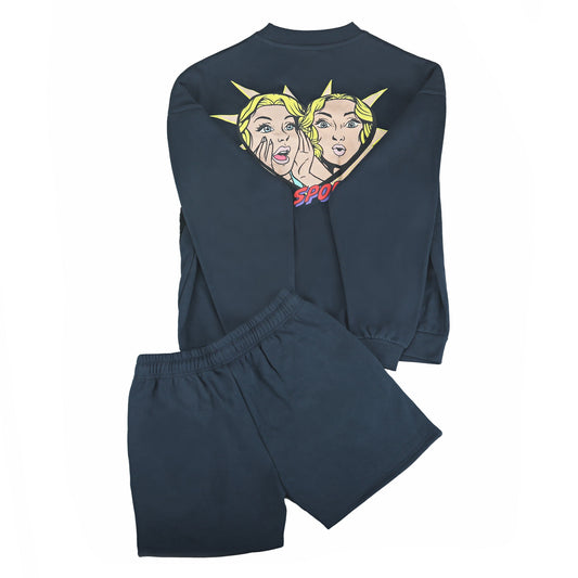 ARTI Pop-Art Sweat Set - Chenille Crew & Shorts