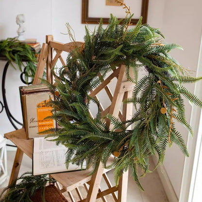Evergreen Fern Garland and Wreath