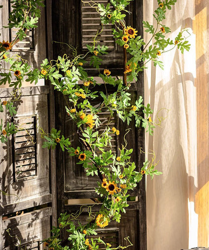 Sunlit Bloom Sunflower Garland 51" Long