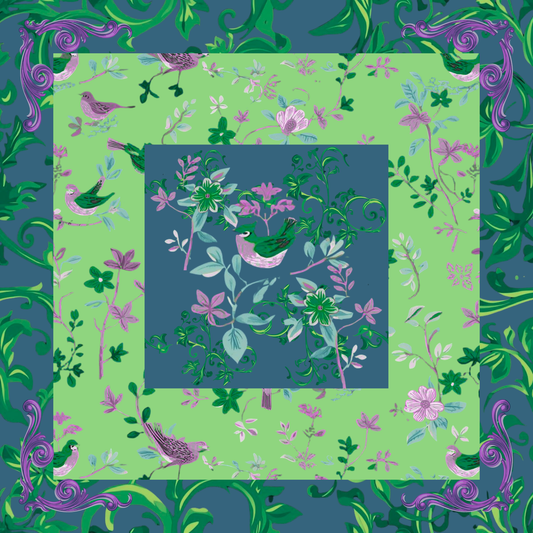 Pop of Spring Mahjong Mat