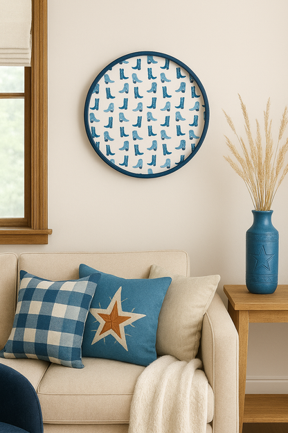 Navy Gallery Art Tray