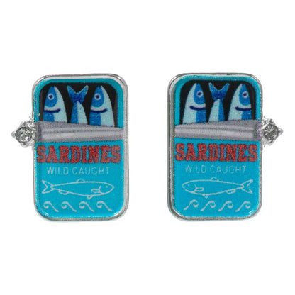 Sardine Can Stud Earrings