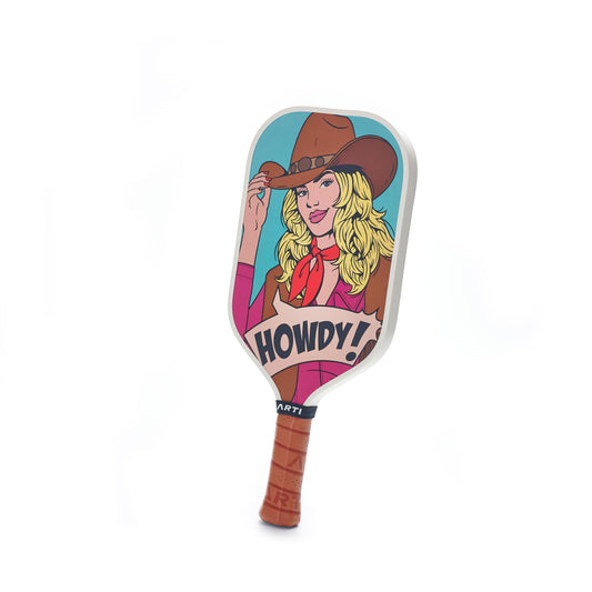 ARTI Carbon Fiber Pickleball Paddle - "HOWDY" Western
